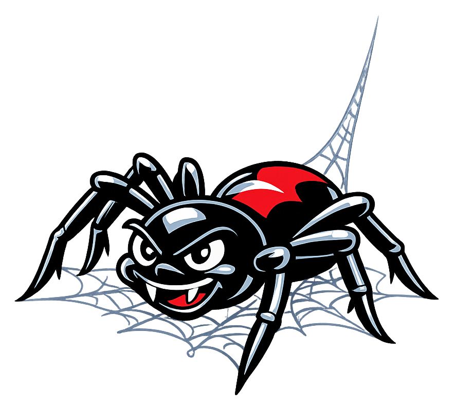 Spider crawler mascot